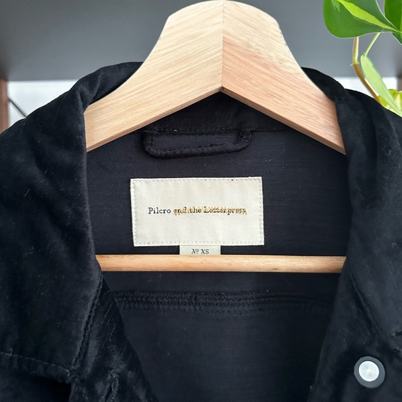 Pilcro and the Letterpress Velvet Denim-style jacket - Picture 2 of 3